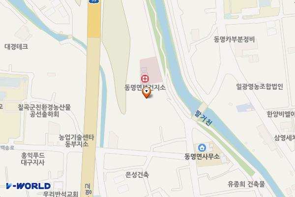 동명면 평생학습복지센터 화장실 위치 지도 — 경상북도 칠곡군 동명면 동명팔거천2길 9, 평생학습복지센터