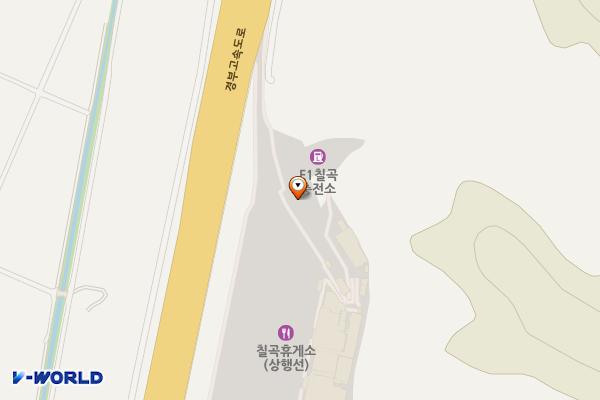칠곡(서울방향)주유소 위치 지도 — 경상북도 칠곡군 왜관읍 경부고속도로 158