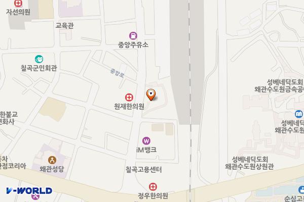 왜관2 북부정류장 위치 지도 — 경상북도 칠곡군 왜관읍 왜관리 291-1