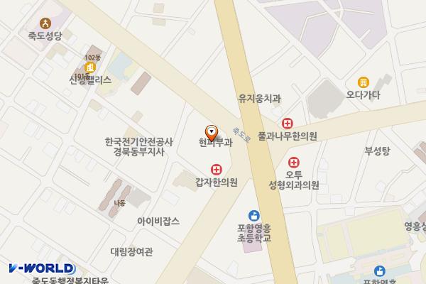 남도주차장 위치 지도 — 경상북도 포항시 북구 죽도로 48