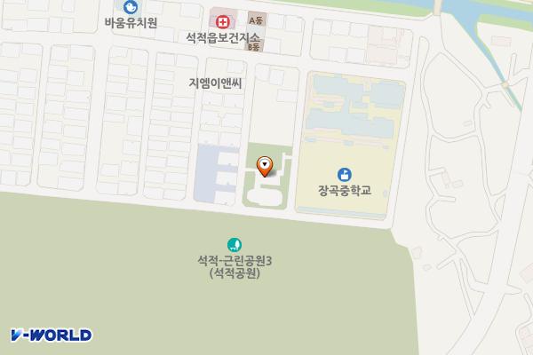 석적5 중리 제5공원(테니스장공원) 위치 지도 — 경상북도 칠곡군 석적읍 남중리2길 70-11