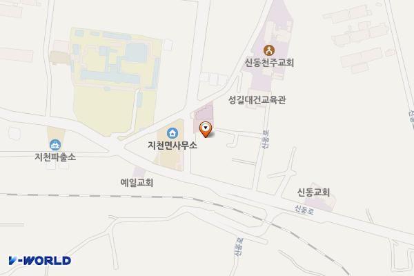 지천 평생학습복지센터 위치 지도 — 경상북도 칠곡군 지천면 신동로 173, 지천면복지회관