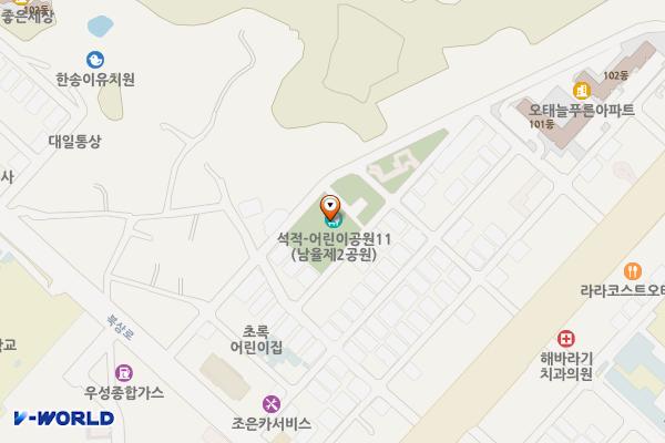 북삼3 제8어린이공원(북삼테니스장) 위치 지도 — 경상북도 칠곡군 북삼읍 인평리 1074-1