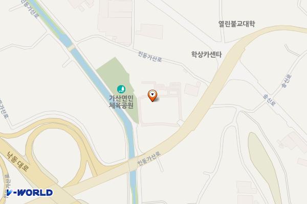 가산2 면민운동장 위치 지도 — 경상북도 칠곡군 가산면 인동가산로 1021