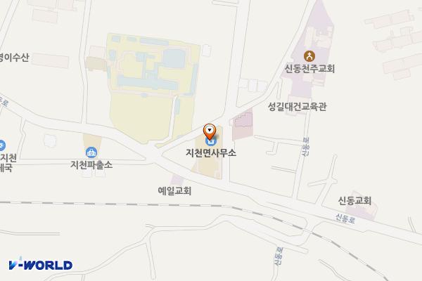 지천 면사무소 위치 지도 — 경상북도 칠곡군 지천면 신동로 171