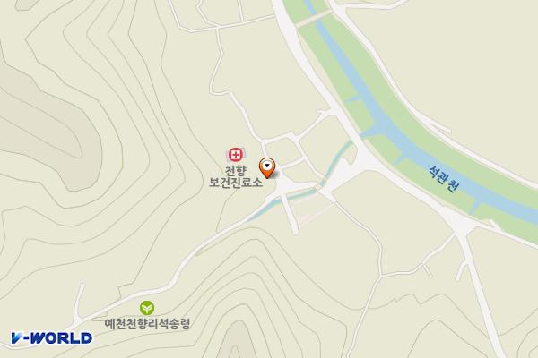 석송령공중화장실 위치 지도 — 경상북도 예천군 감천면 석송로 313-10, 소나무식당