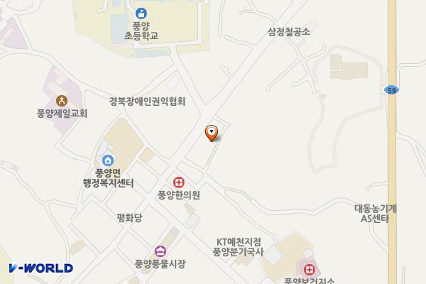 어울마당공중화장실 위치 지도 — 경상북도 예천군 풍양면 낙상리 186-5
