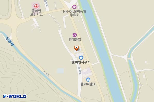 물야면사무소 위치 지도 — 경상북도 봉화군 물야면 문수로 991