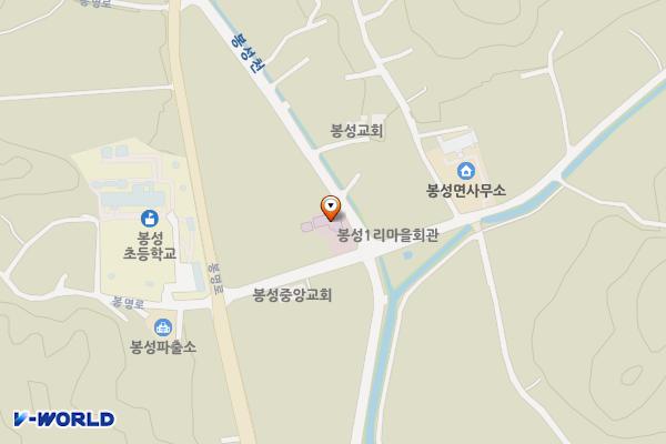 봉성면 보건지소 위치 지도 — 경상북도 봉화군 봉성면 옥마로 11