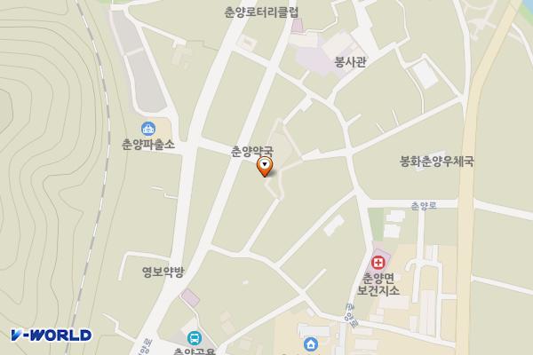 춘양시장 위치 지도 — 경상북도 봉화군 춘양면 의양리 402