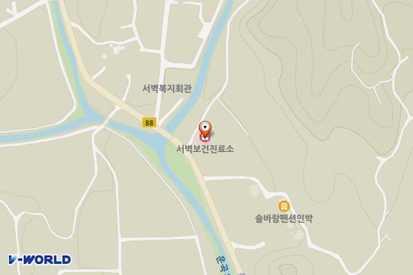 서벽보건진료소 위치 지도 — 경상북도 봉화군 춘양면 춘양로 1536
