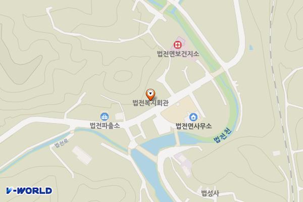 법전면공중화장실(복지관뒤) 위치 지도 — 경북 봉화군 법전면 법전로 95