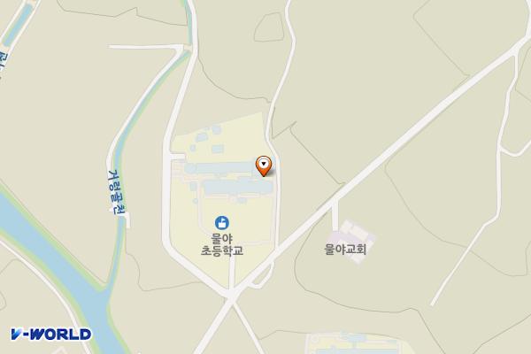 물야초등학교 위치 지도 — 경상북도 봉화군 물야면 오록길 25