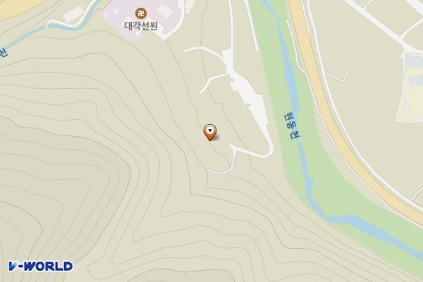 임란전적비 내 위치 지도 — 경상북도 봉화군 소천면 현동길 39-27