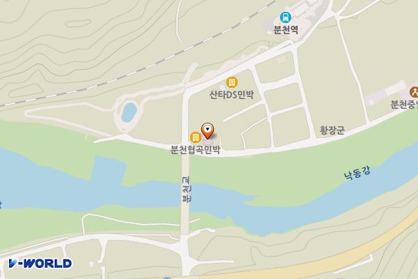 분천보건진료소 위치 지도 — 경상북도 봉화군 소천면 분천길 28