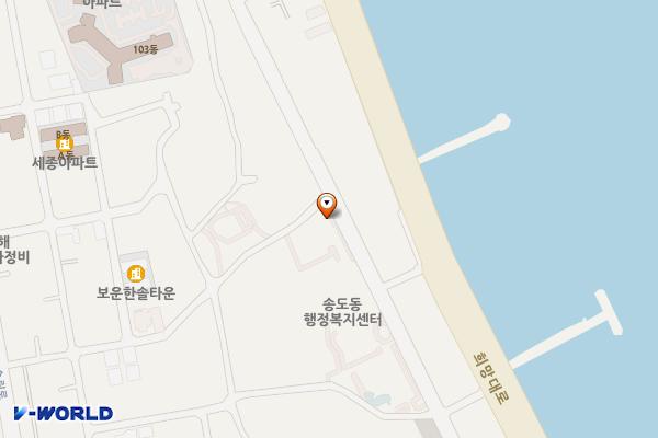 송도풋살장 노외주차장 위치 지도 — 경상북도 포항시 남구 송도해안길 73번길 1