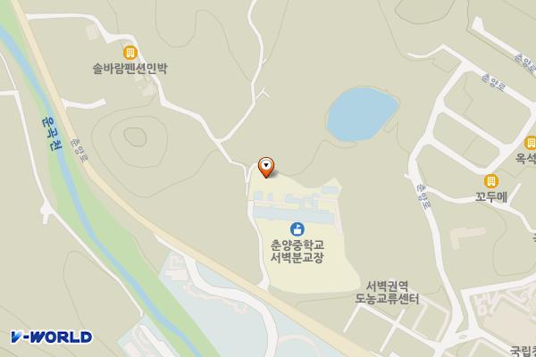 서벽중학교 위치 지도 — 경상북도 봉화군 춘양면 춘양로 1490