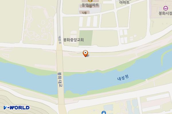인라인스케이트장 위치 지도 — 경상북도 봉화군 봉화읍 내성리 506
