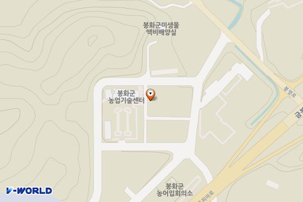 봉화농업기술센터 위치 지도 — 경상북도 봉화군 봉성면 농업인길 24