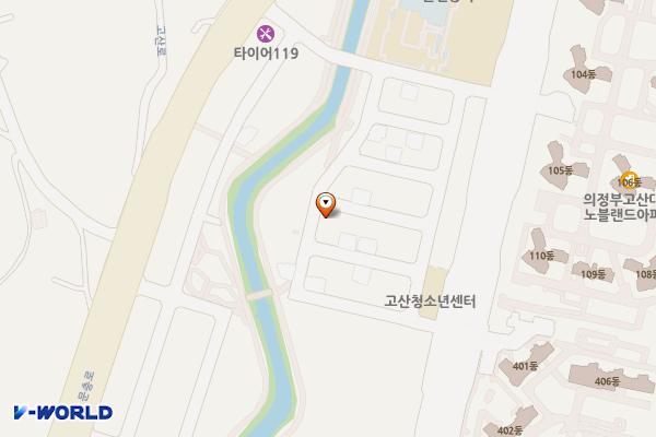 나눔주차장 고산동 961-1 위치 지도 — 경기도 의정부시 고산동 961-1