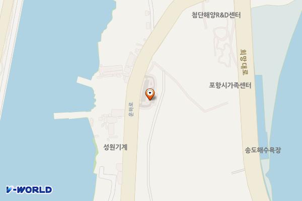 송도 노외주차장 위치 지도 — 경상북도 포항시 남구 운하로 238