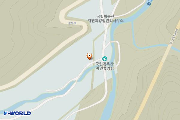 청옥산휴양림 위치 지도 — 경상북도 봉화군 석포면 청옥로 1552-163