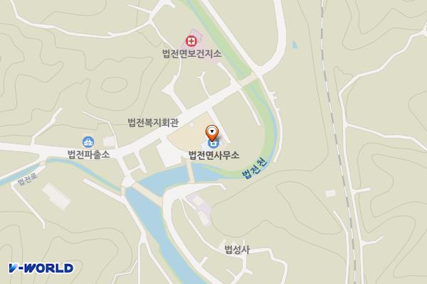 법전면사무소 위치 지도 — 경북 봉화군 법전면 법전로 100