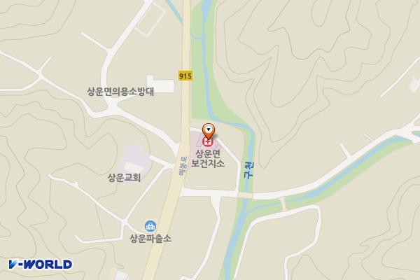 상운면 보건지소 위치 지도 — 경상북도 봉화군 상운면 예봉로 1302