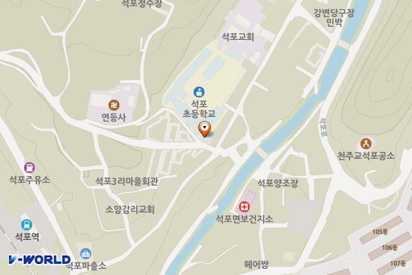 석포초등학교화장실 위치 지도 — 경상북도 봉화군 석포면 석포로1길 33