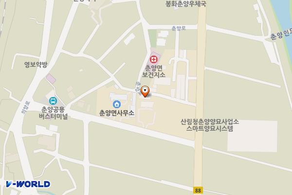 춘양양묘사업소 위치 지도 — 경상북도 봉화군 춘양면 의양로5길 23