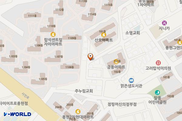 용현동 자투리 주차장 위치 지도 — 경기도 의정부시 용현동 235-59번지 일원