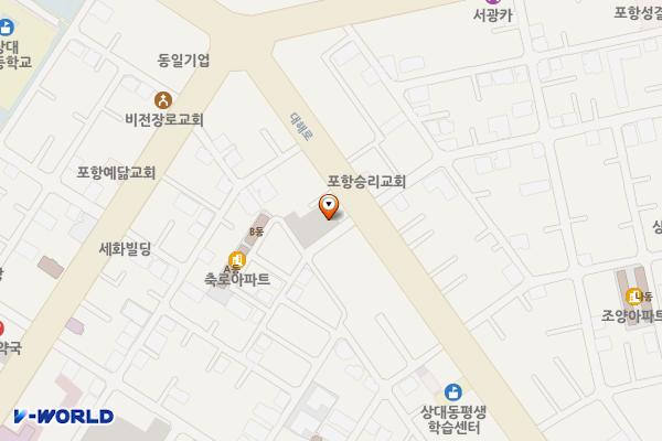 대도 공영주차장 위치 지도 — 경상북도 포항시 남구 대도동 71-5