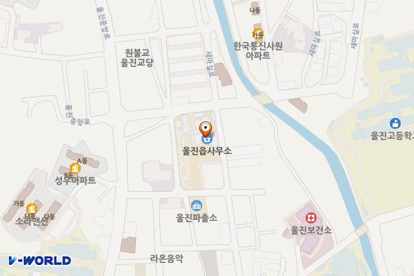울진읍사무소 위치 지도 — 경상북도 울진군 울진읍읍내10길 19