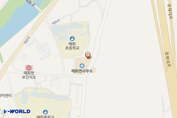 매화면사무소(외부) 위치 지도 — 경상북도 울진군 매화면 매화1길 95