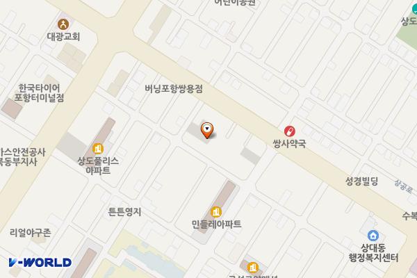 상도 공영주차장 위치 지도 — 경상북도 포항시 남구 상도동 595-19