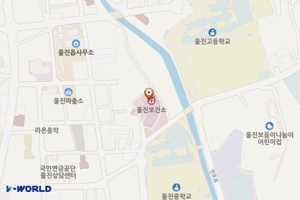 보건소 별관1층 위치 지도 — 경상북도 울진군 읍내8길 61-8
