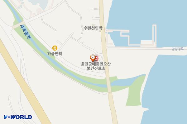 오산보건진료소 위치 지도 — 경상북도 울진군 매화면 망양정로 49