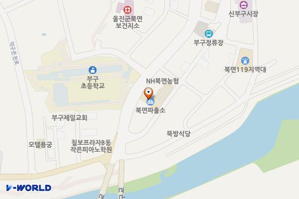 북면파출소 위치 지도 — 경상북도 울진군 북면 울진북로 2080