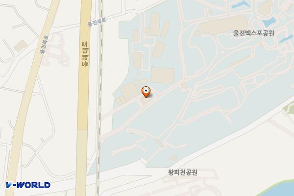 왕피천공원(곤충관 옆) 위치 지도 — 경상북도 울진군 근남면 왕피천공원길 1