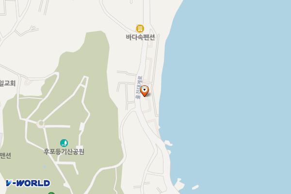 후포4리 해안변 위치 지도 — 경상북도 울진군 후포면 후포리 559-39