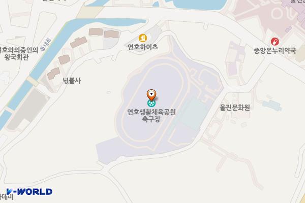울진군민체육센터 위치 지도 — 경상북도 울진군 울진읍 현내항길 92-13