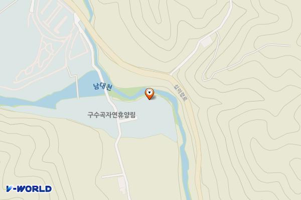 구수곡자연휴양림 위치 지도 — 경상북도 울진군 북면 십이령로 2721