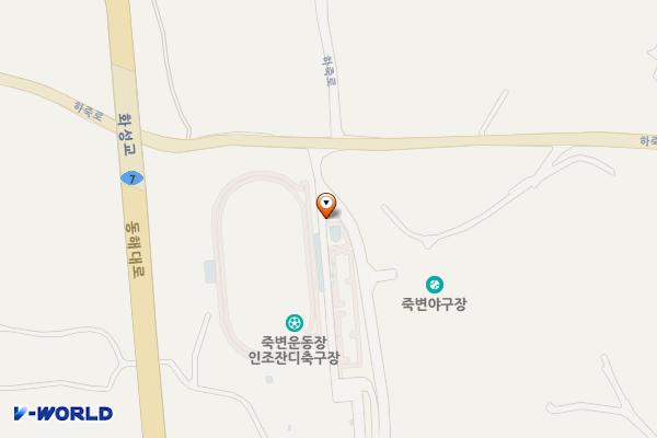 죽변운동장 위치 지도 — 경상북도 울진군 죽변면 봉황길 143