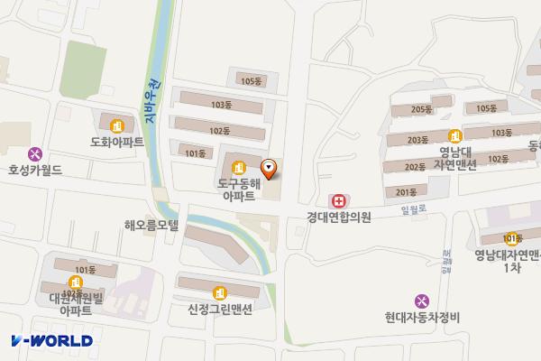 동해면 노상4 위치 지도 — 경상북도 포항시 남구 동해면 일월로 119