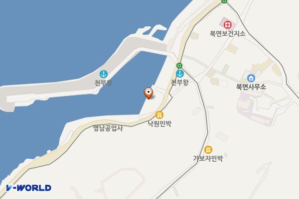 워터피아광장 위치 지도 — 경상북도 울릉군 북면 울릉순환로 3109