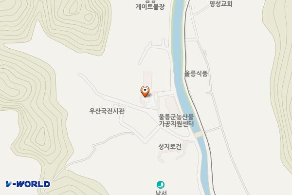 남서야영장 위치 지도 — 경상북도 울릉군 서면 남서리 64-4