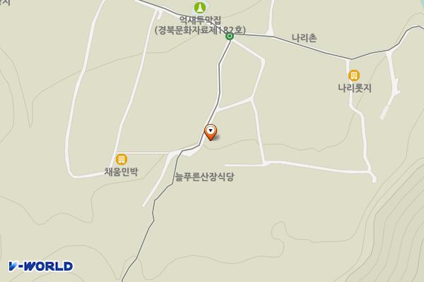 나리마을 공중화장실 위치 지도 — 경상북도 울릉군 북면 나리 57-3
