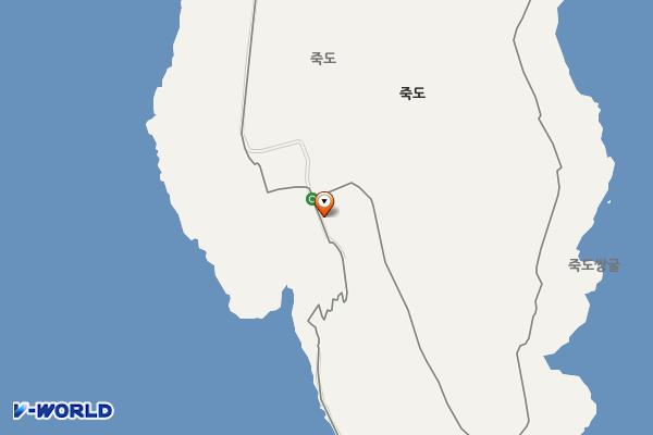 죽도마을 공중화장실 위치 지도 — 경상북도 울릉군 울릉읍 죽도길 52
