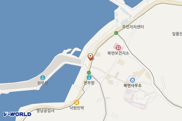 천부버스승강장 공중화장실 위치 지도 — 경상북도 울릉군 북면 천부리 718-48