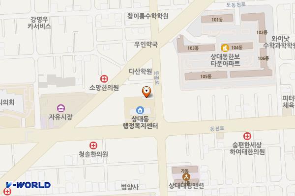 상대동 행정복지센터 위치 지도 — 경상남도 진주시 동진로 189